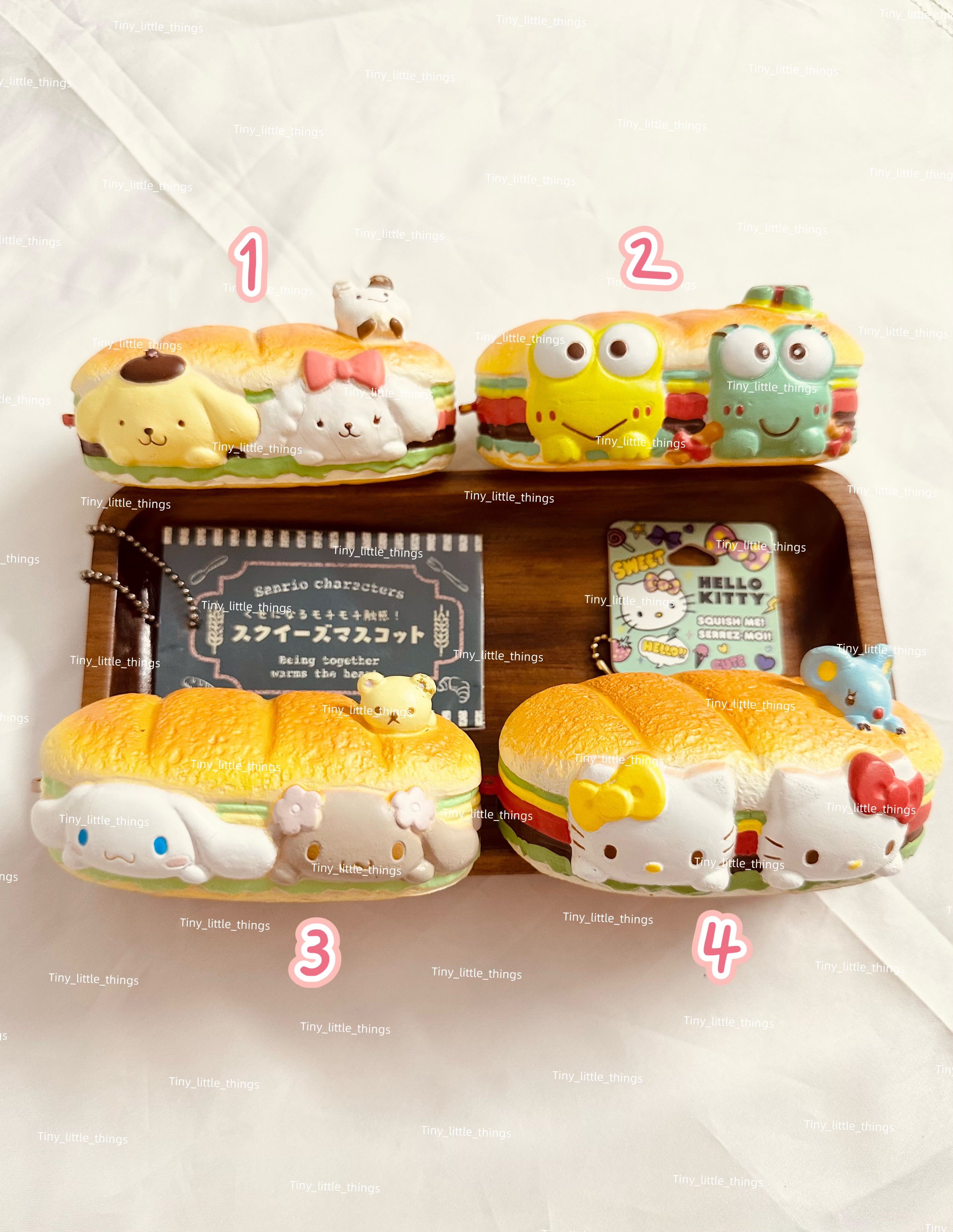 Sanrio Sandwich Squishy, Rare Squishy, Trending, Stress-Relief