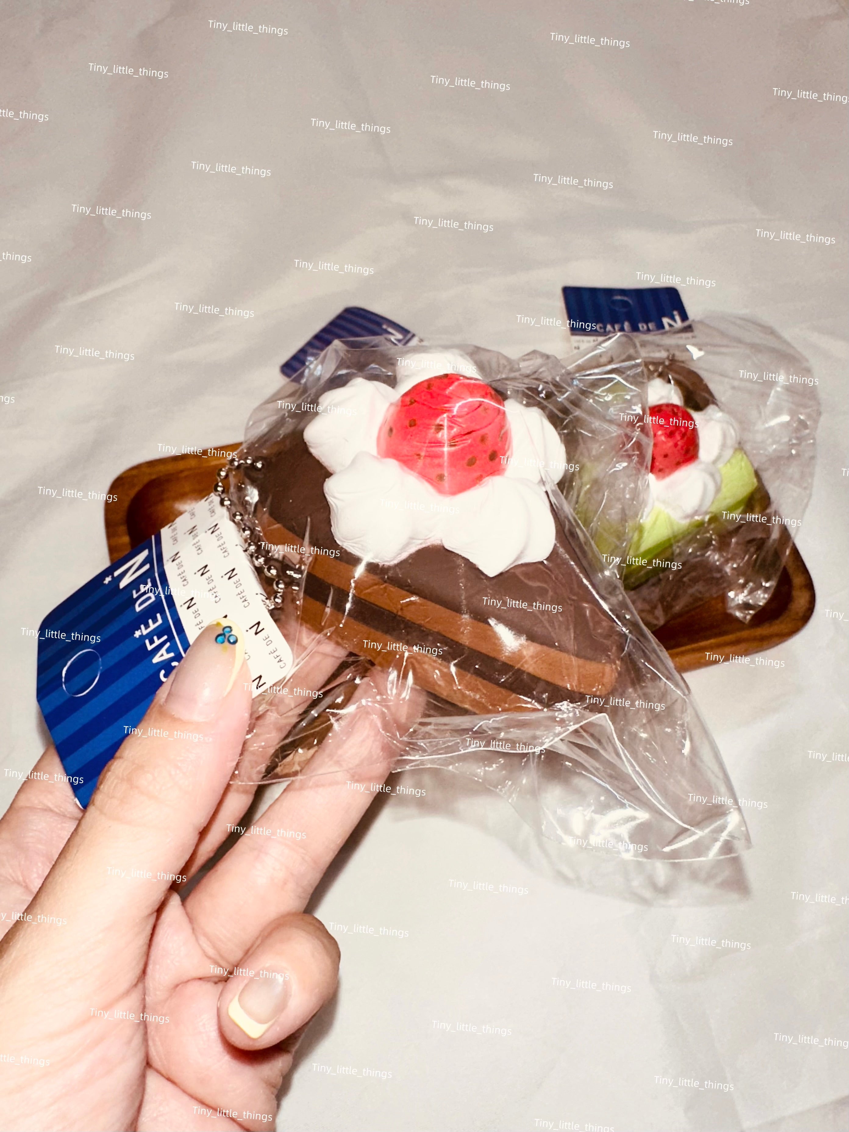 Cafe de N - Strawberry Slice Cake Squishy, Rare Squishy, Trending, Stress-Relief