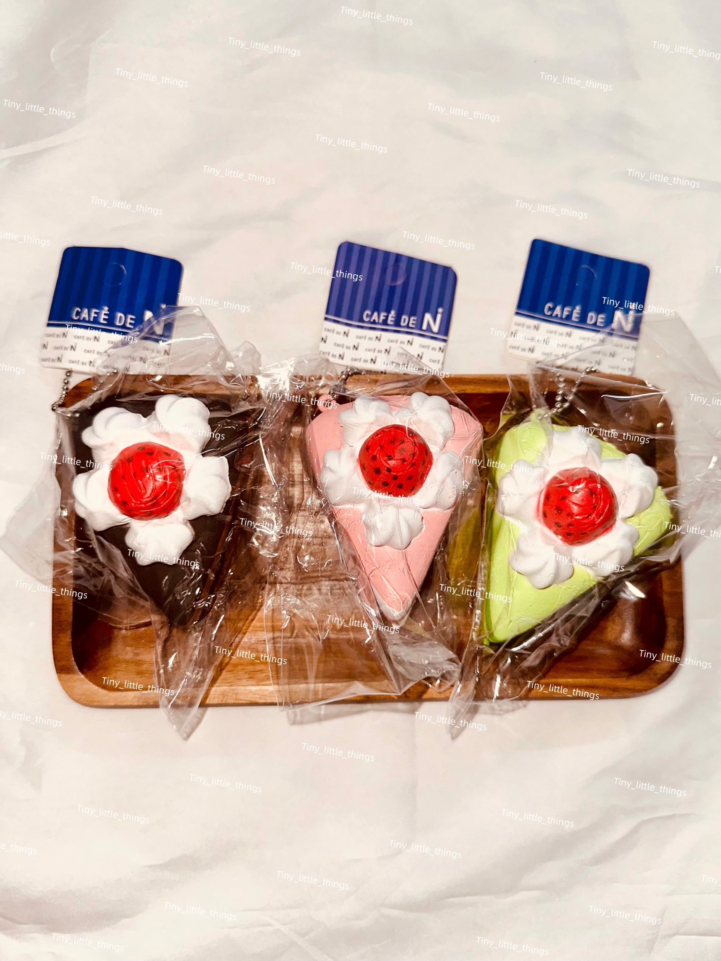 Cafe de N - Strawberry Slice Cake Squishy, Rare Squishy, Trending, Stress-Relief