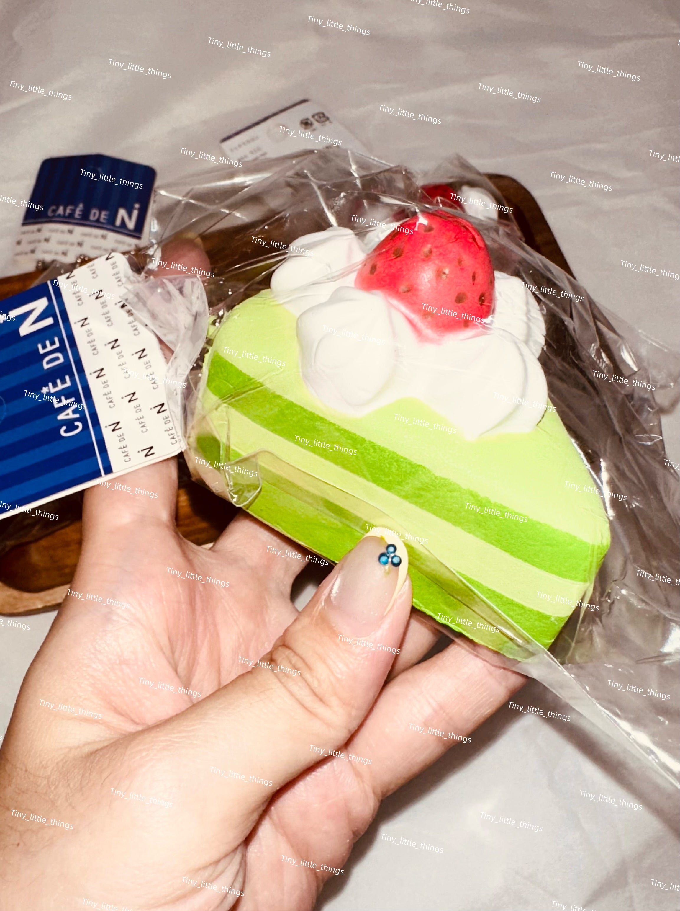 Cafe de N - Strawberry Slice Cake Squishy, Rare Squishy, Trending, Stress-Relief
