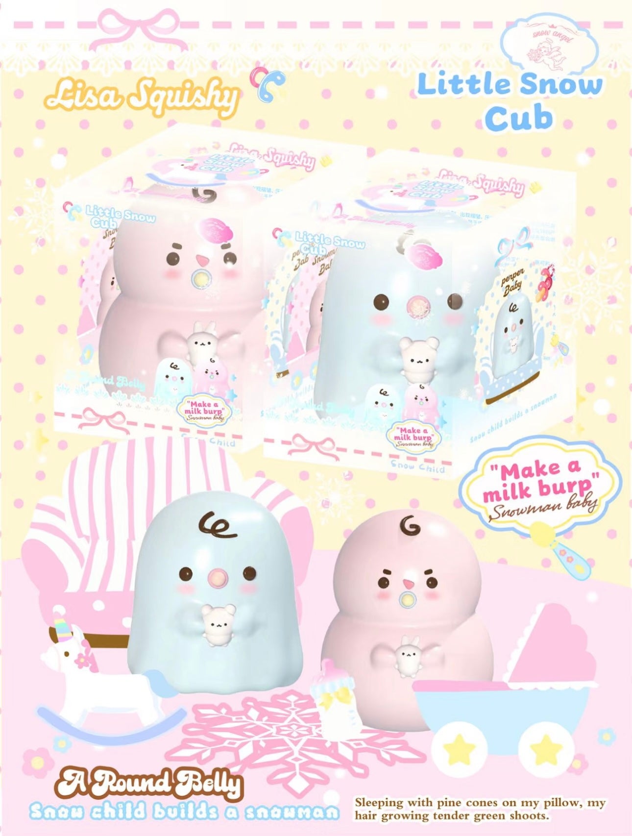 Lisa baby snowman squishy