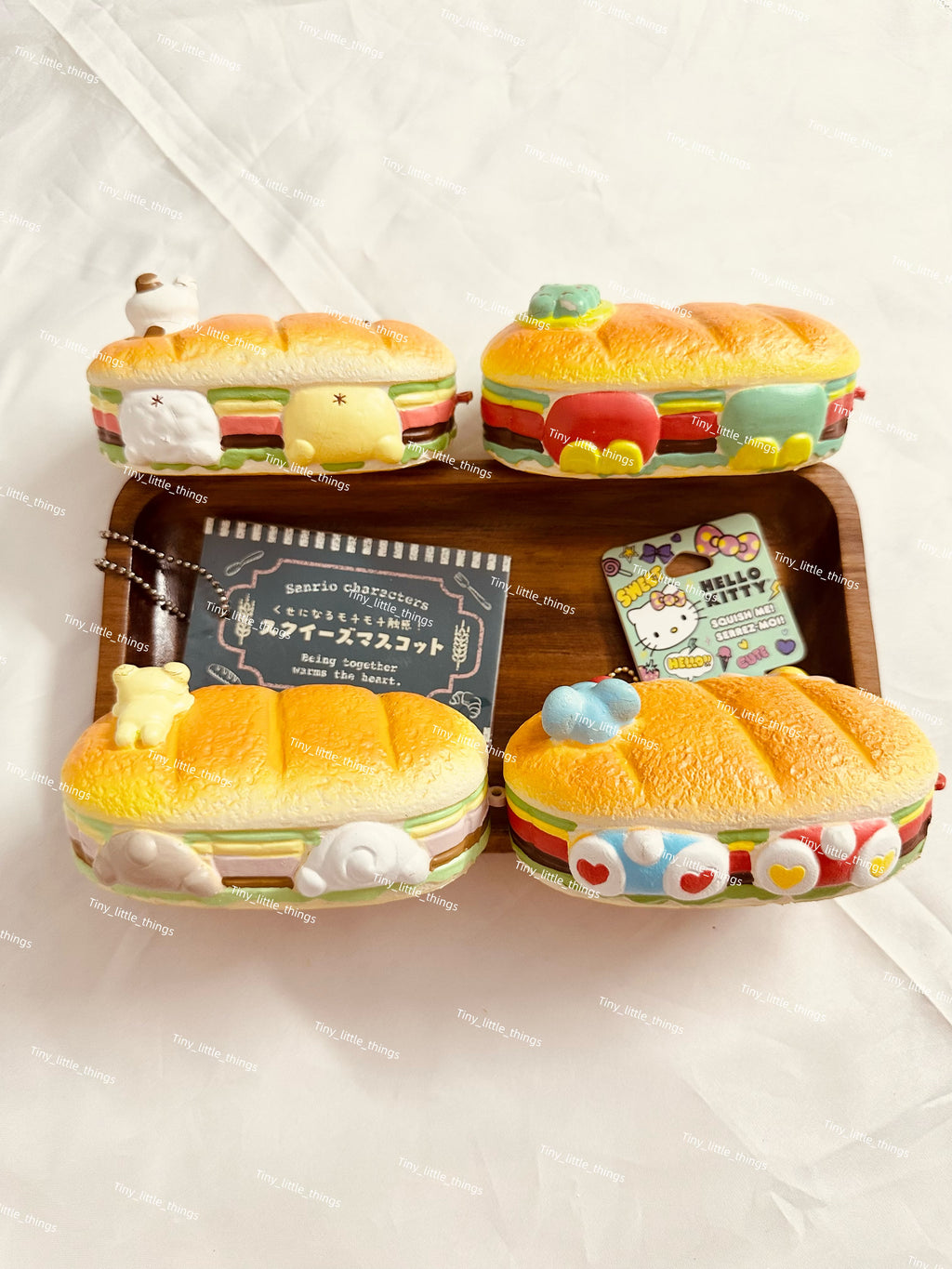 Sanrio Sandwich Squishy, Rare Squishy, Trending, Stress-Relief