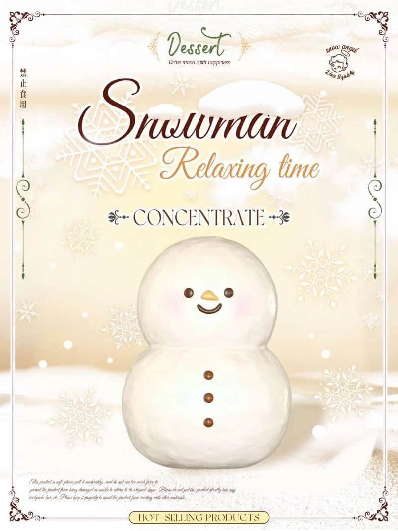 Lisa White Snowman Squishy. Hot Hit Item, Trending, Stress-relief Toy