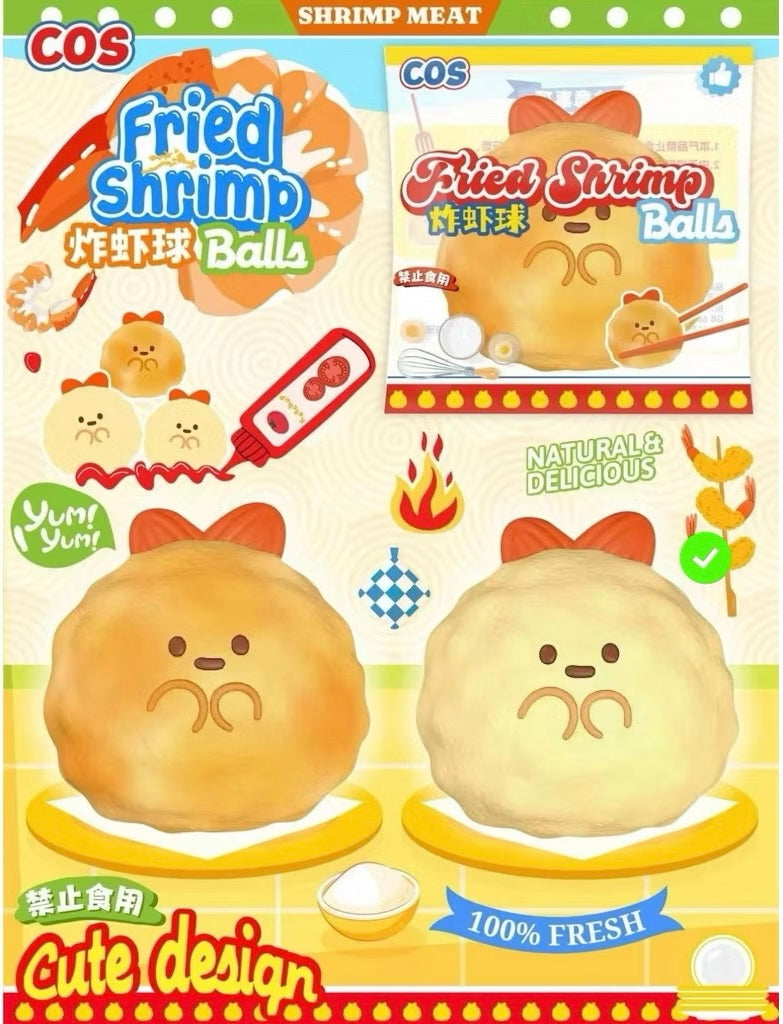 Cos Fried Shrimp Ball Squishy