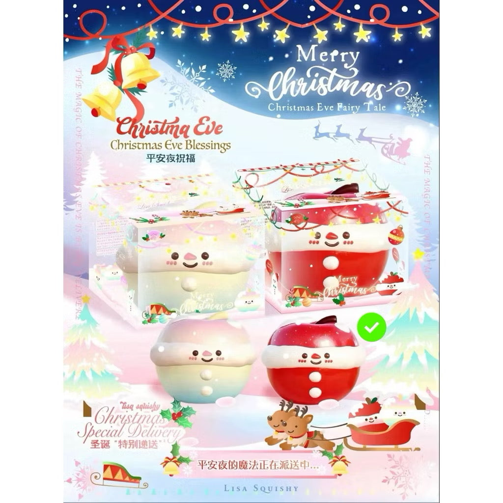 Lisa Apple Snowman Squishy
