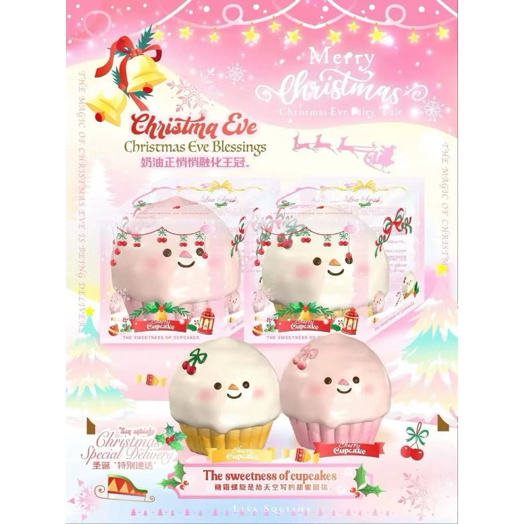 Lisa Snowman Cupcake Squishy